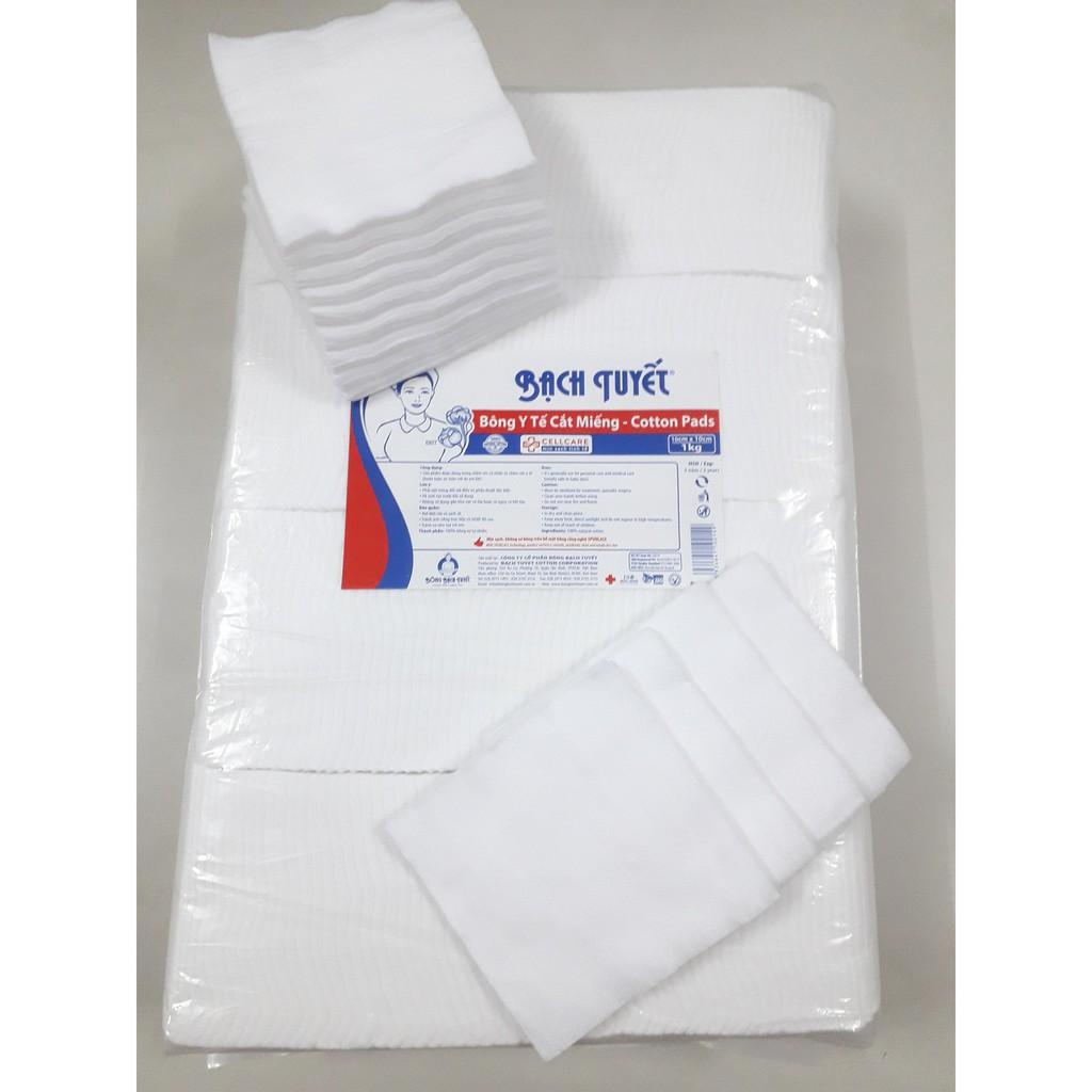 bông bạch tuyết cắt miếng 1kg kích thước 7x7cm
