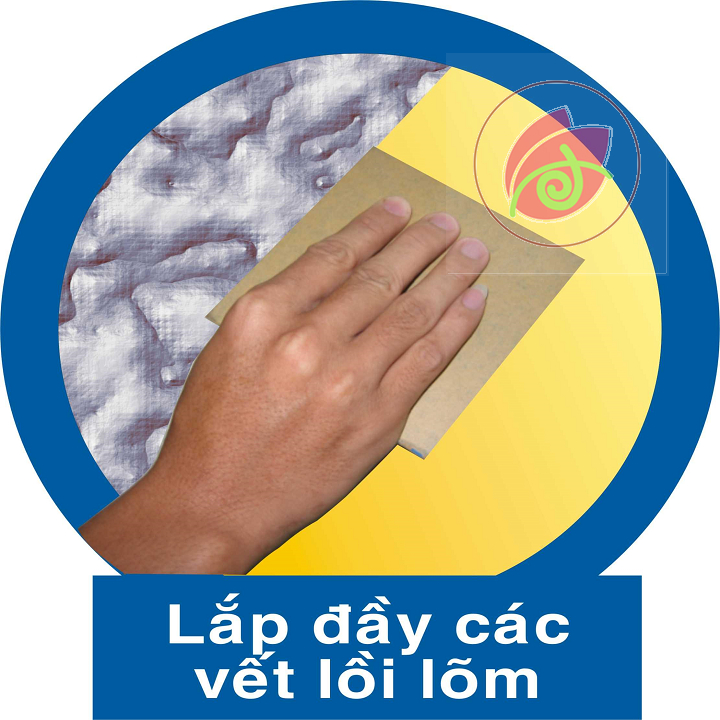 Bộ bả matit ATM vàng 1kg