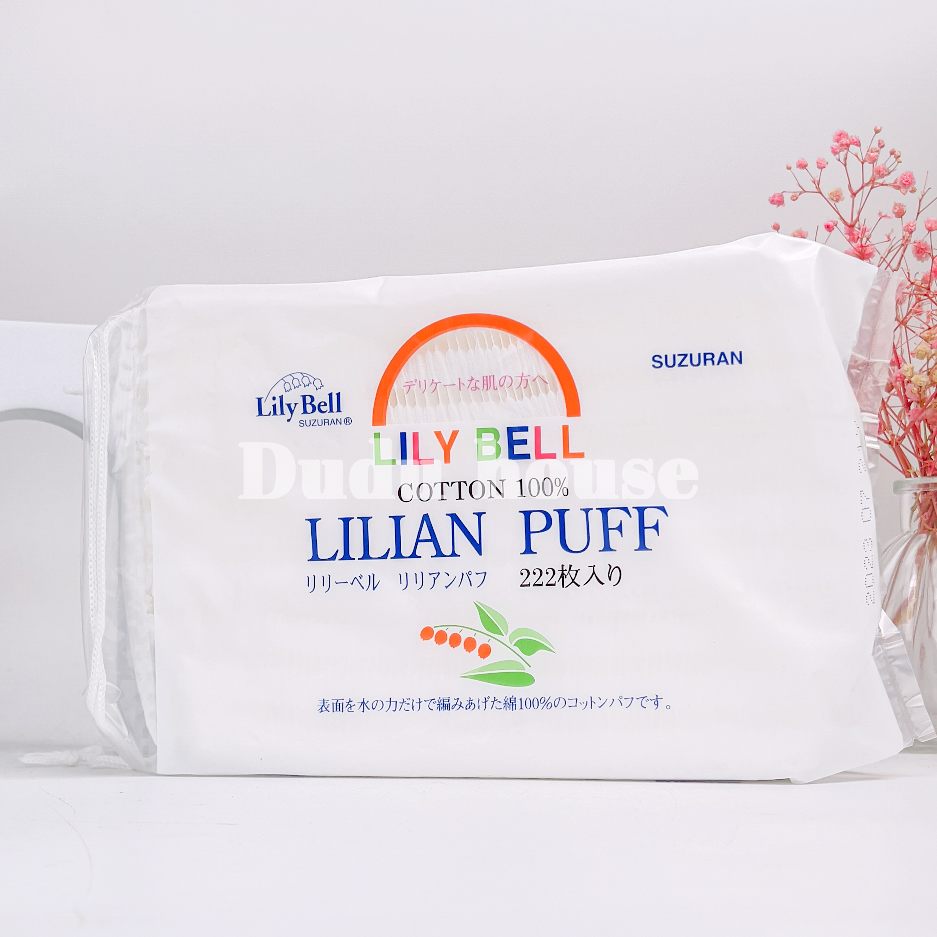 Bông Tẩy Trang Lily Bell Lilian Puff 222 Miếng Nhật Bản Duduhouse