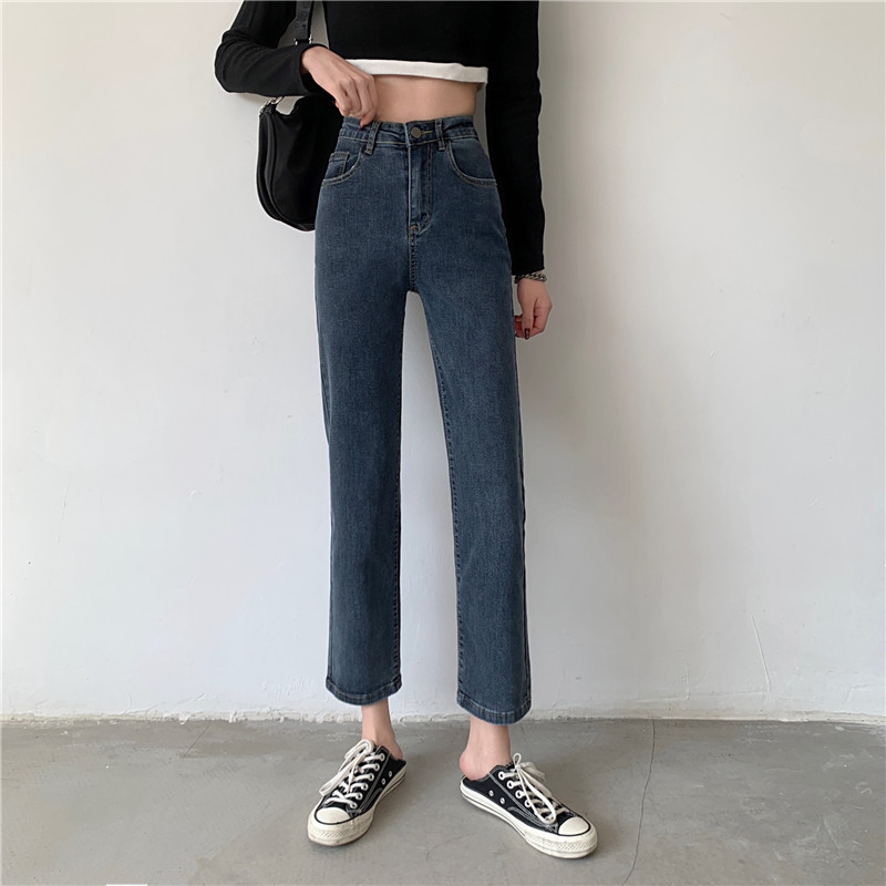 quần jean nữ ống đứng co giãn lưng vừa đẹp mới giá rẻ quần bò đẹp 2023 DONG PHUONG FASHION