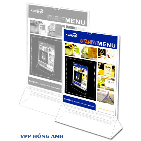 Khung thực đơn / menu mica a5 khổ đứng xukiva no.191-a5