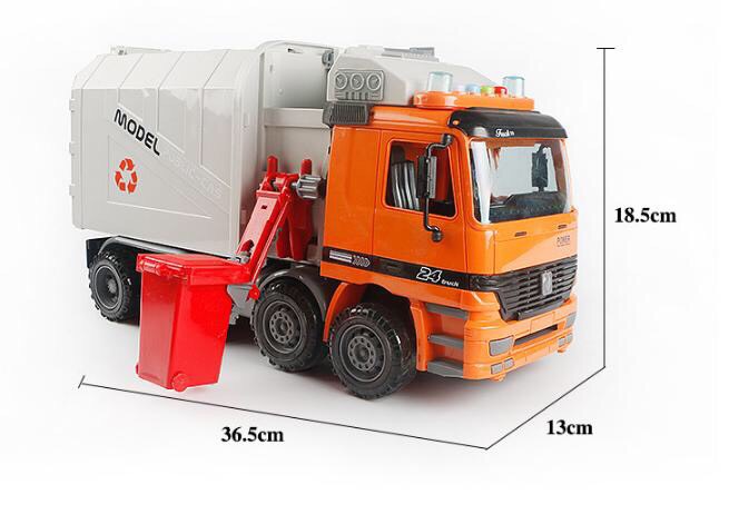 Mô hình xe rác đồ chơi xe chở rác cho bé