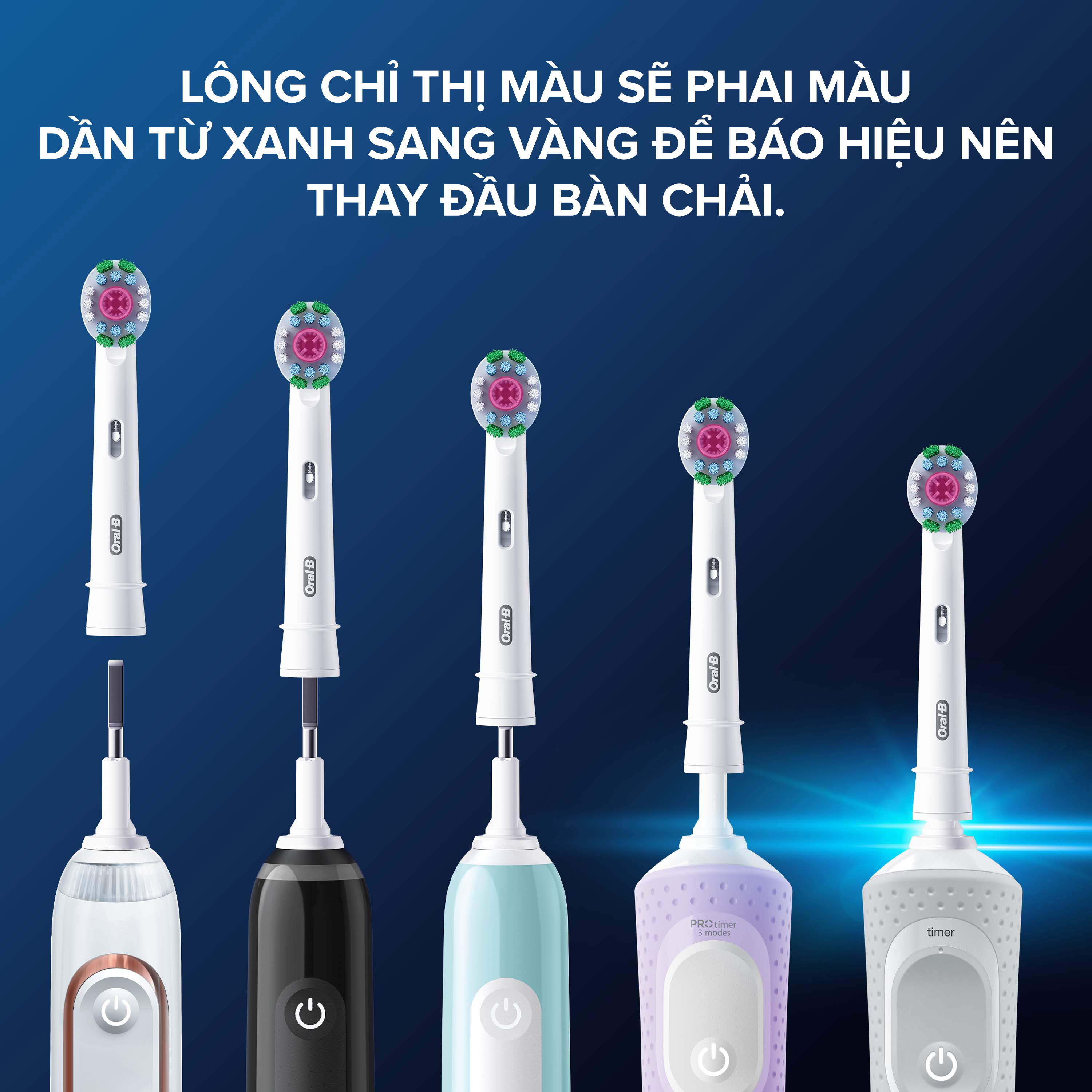 Đầu Bàn Chải Điện Oral-B Whitening (2 cái)