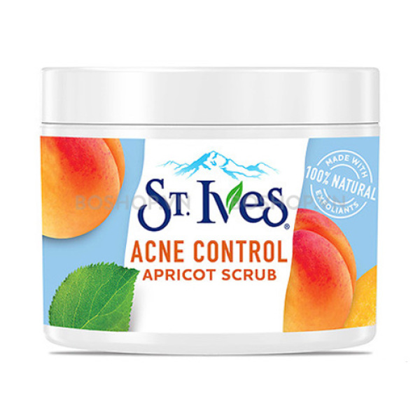 Tẩy Tế Bào Chết St.Ives Acne Control Apricot Scrub 283gr, Tẩy Da Chết Ngừa Mụn, Hương Mơ Chính Hãng Mỹ nhập khẩu