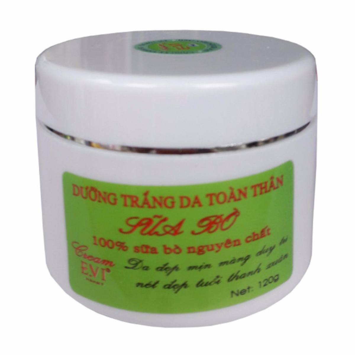 Kem dưỡng trắng da toàn thân sữa bò EVI (120g)