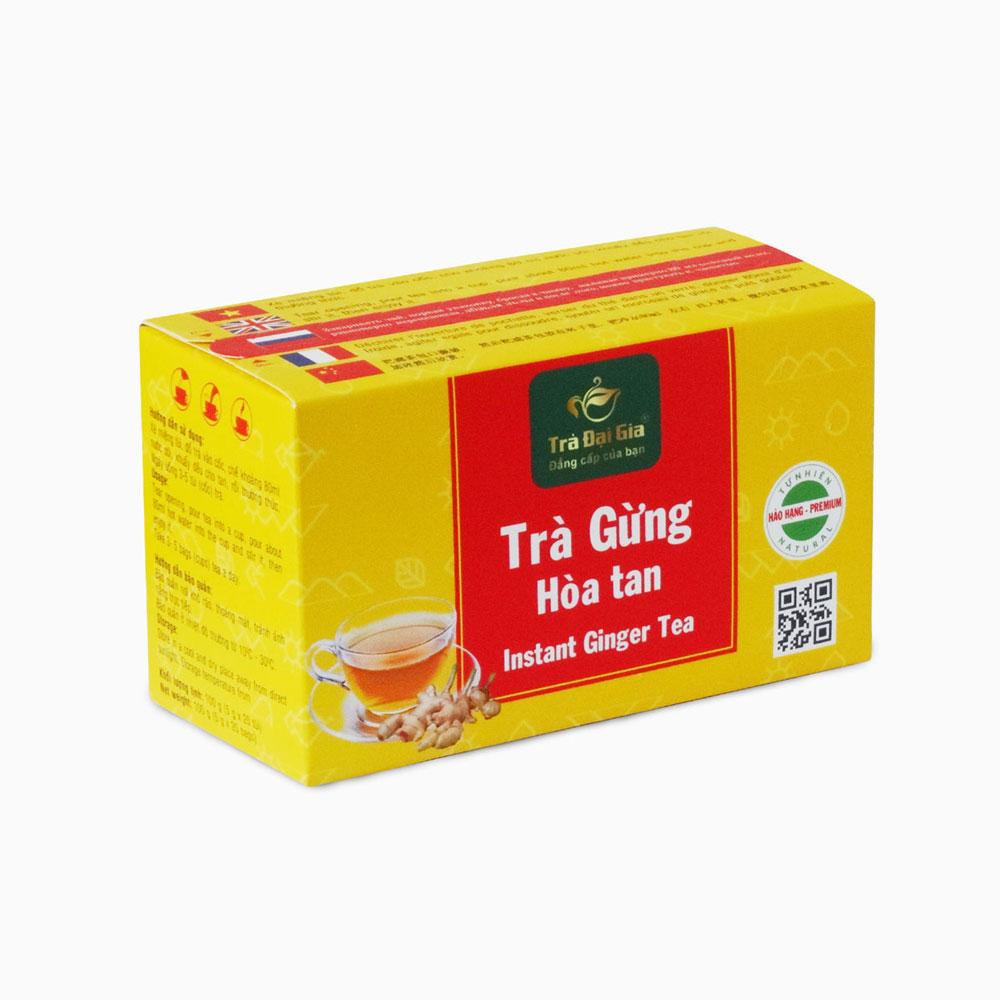 Trà Gừng hòa tan (hộp 5g x 20 gói) - Trà Đại Gia
