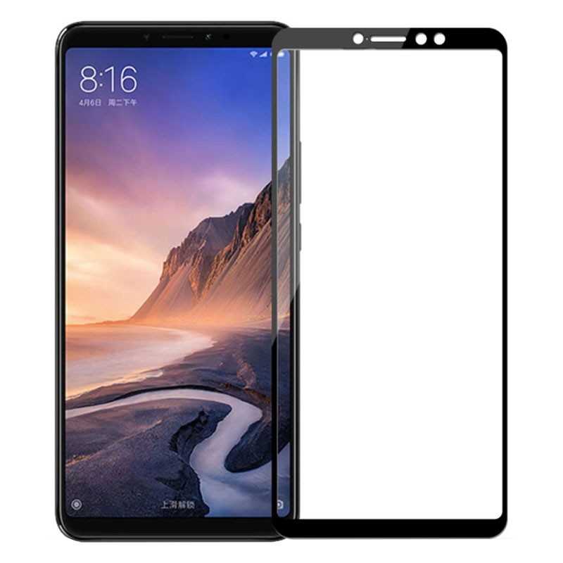 Cường lực full màn cho Xiaomi Mi Max 3 (Đen)