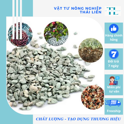 Đá zeolite, bao 1kg, size 2-4mm, rãi mặt, giá thể, sen đá, xương rồng, hồ thuỷ sinh