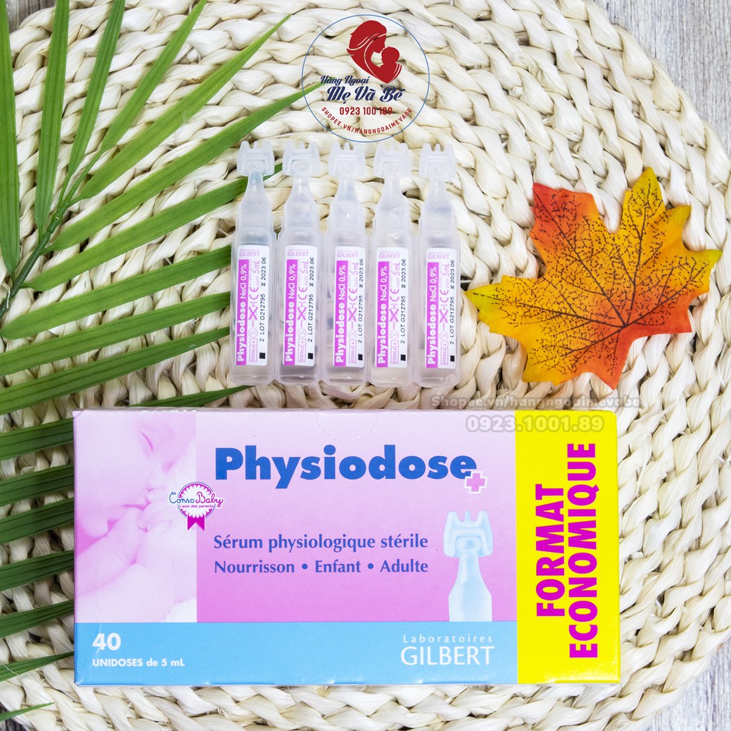 Nước Muối Sinh Lý Physiodose Của Pháp-Muối Hồng [Date 6/2023]