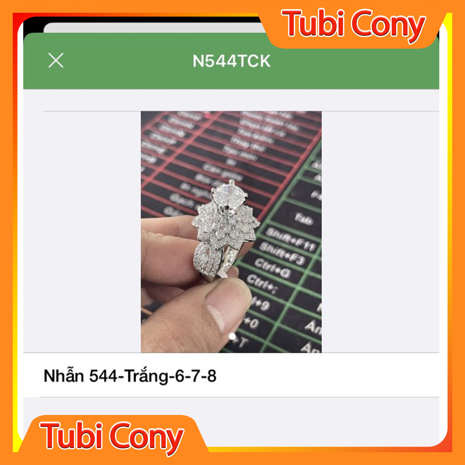 Nhẫn Nữ Thời Trang Mạ Vàng or Bạch Kim  Mẫu N544 Mạ Vàng 18K  - Mang đi chơi, đi tiệc rất đẹp - Bao hoàn tiền - nhẫn nữ đẹp  , nhẫn thời trang đẹp , bền mà