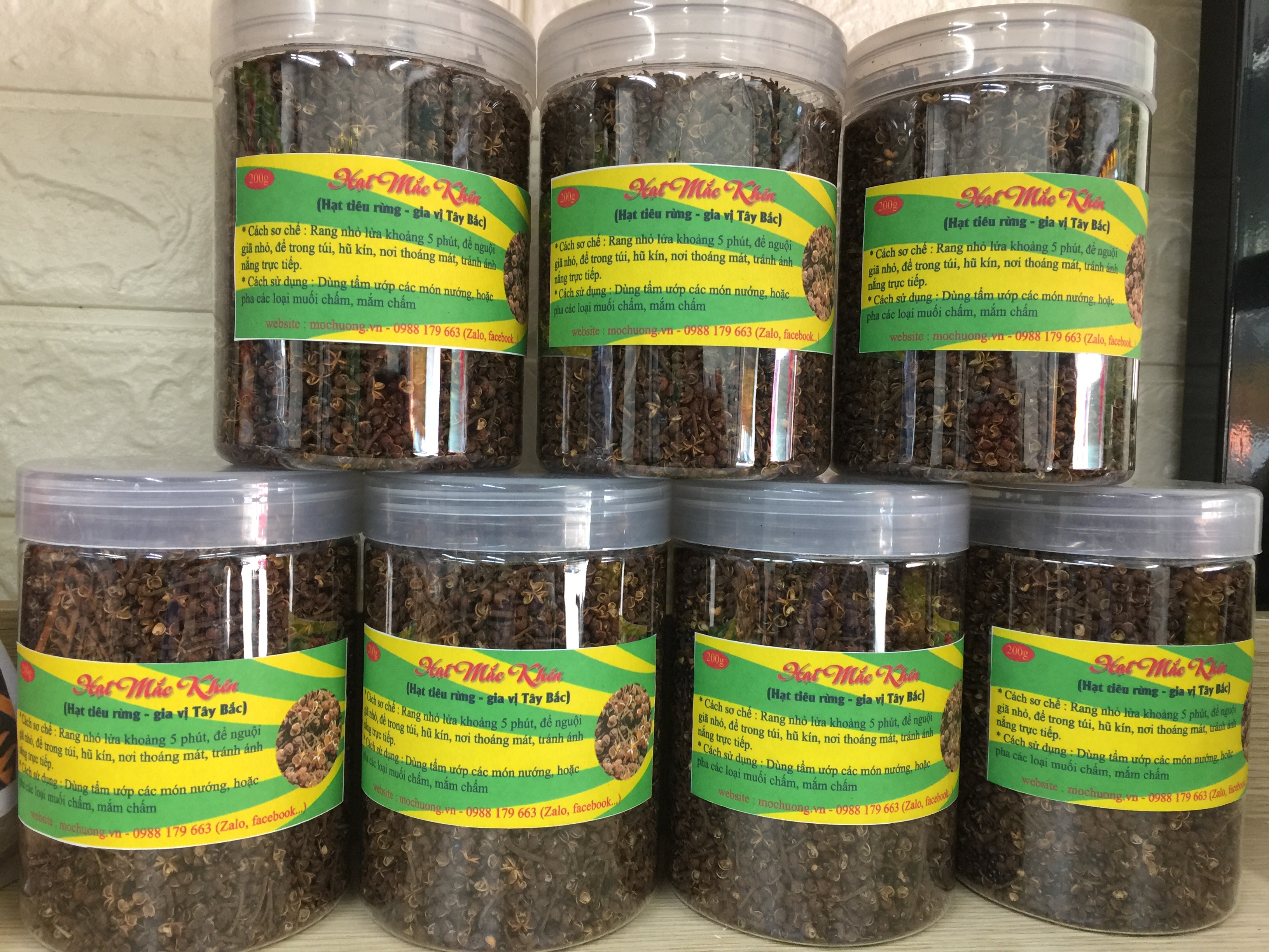 Lọ 200gr Hạt Mắc Khén Khô Đặc Sản Tây Bắc