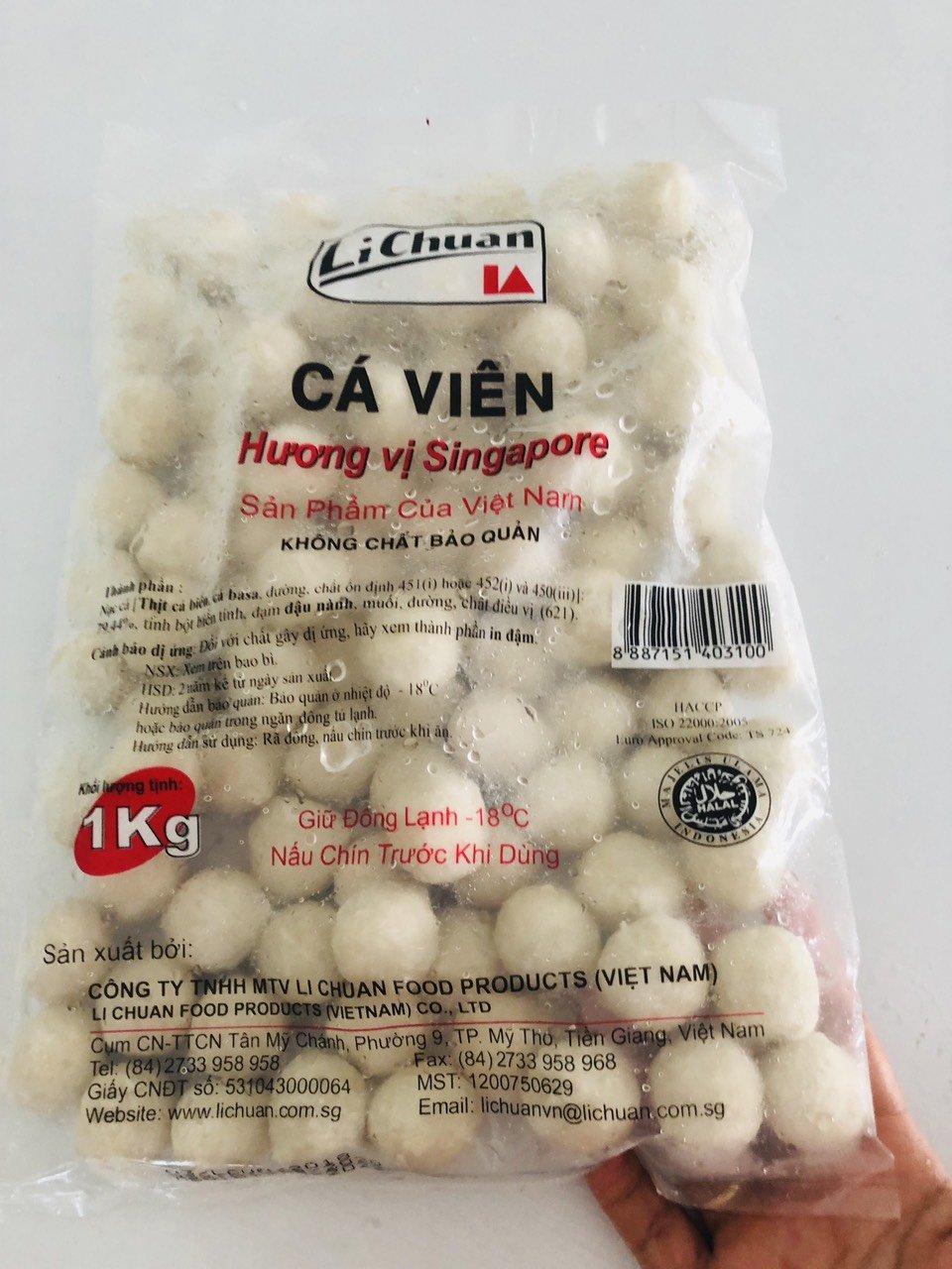 500g cá viên Lichuan thượng hạng