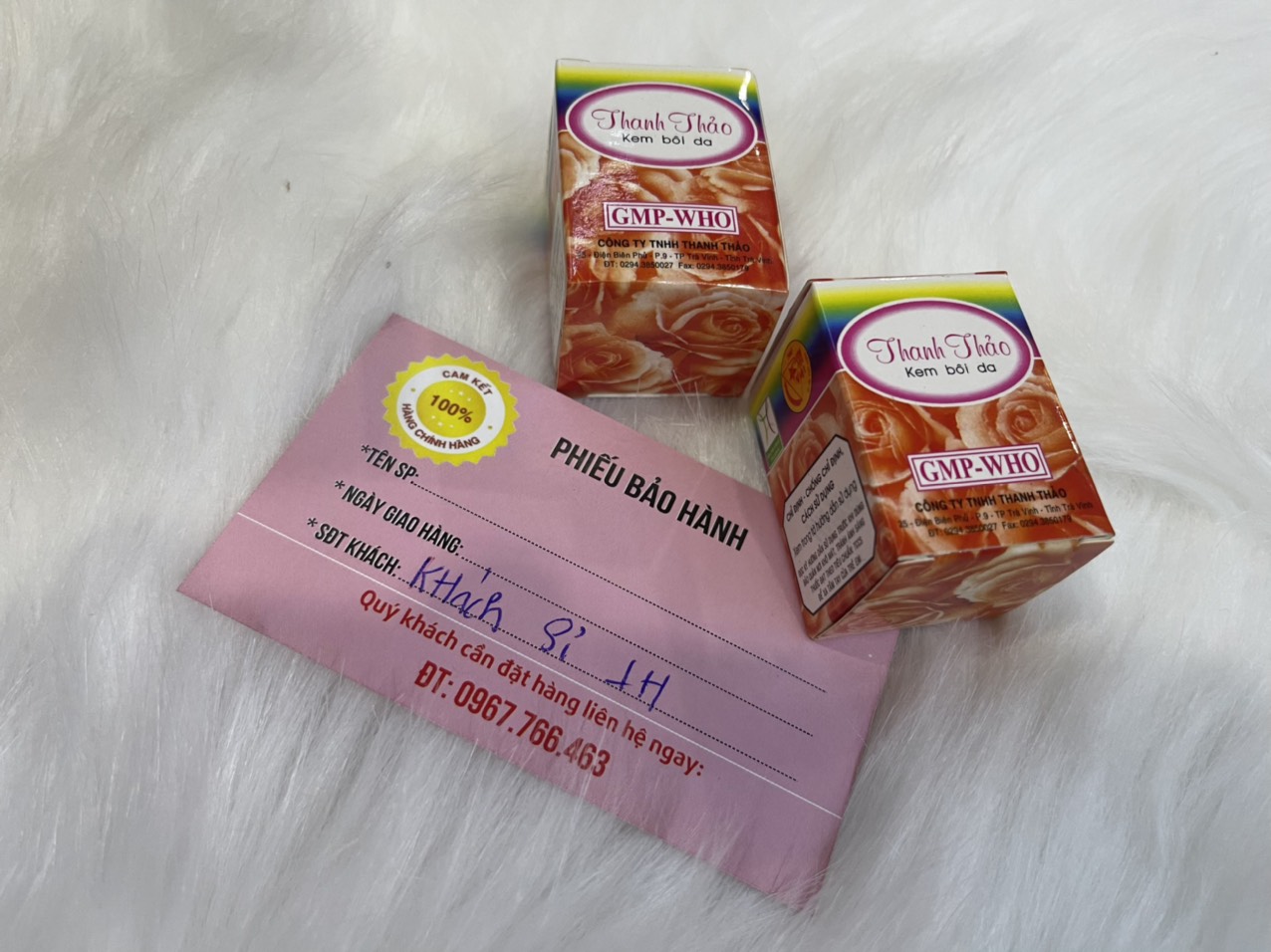 Hai hộp Kem Thanh Thảo chuẩn loại 1