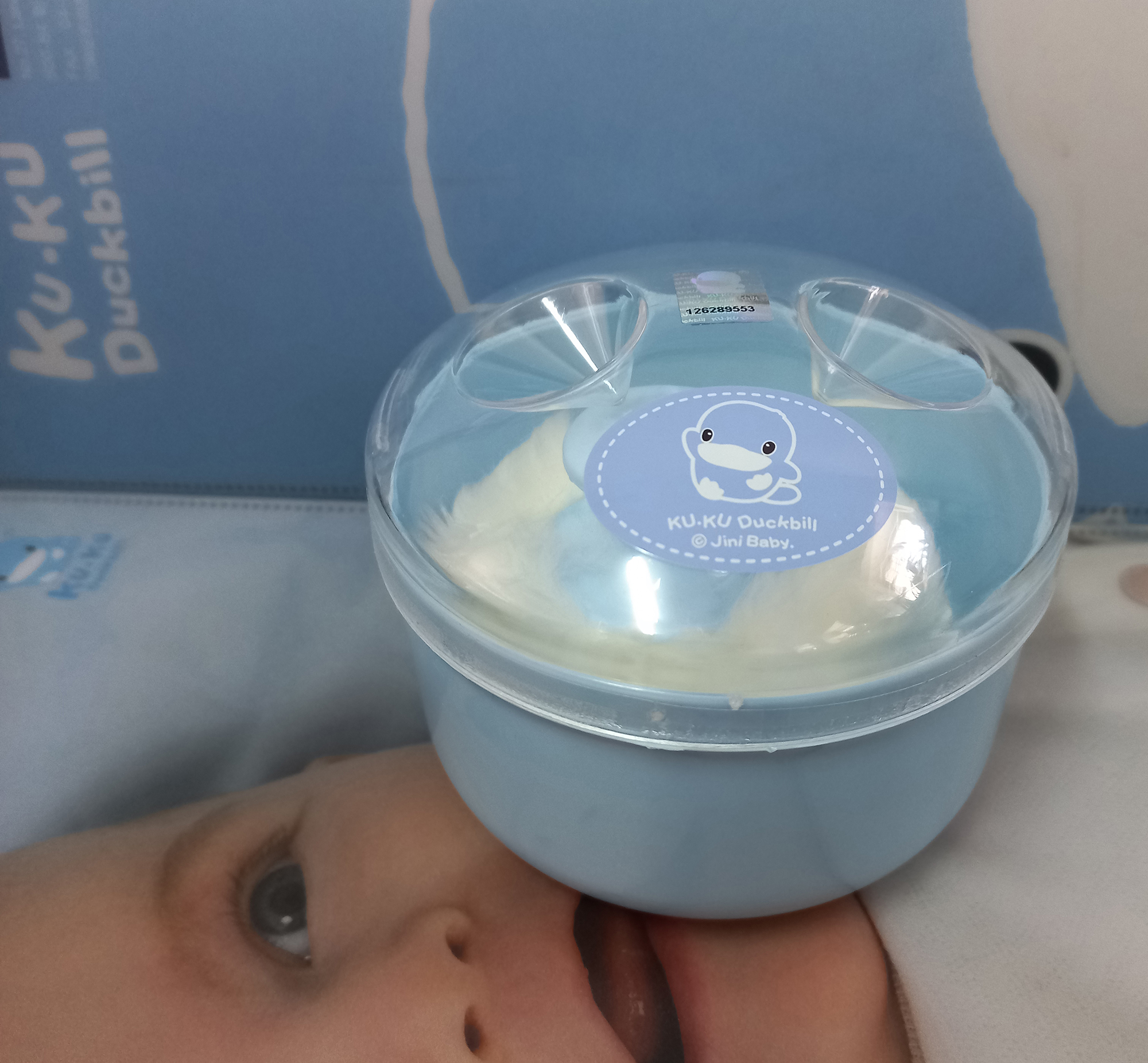 Hộp đựng phấn rơm cho bé KU.KU Duckbill ku5304