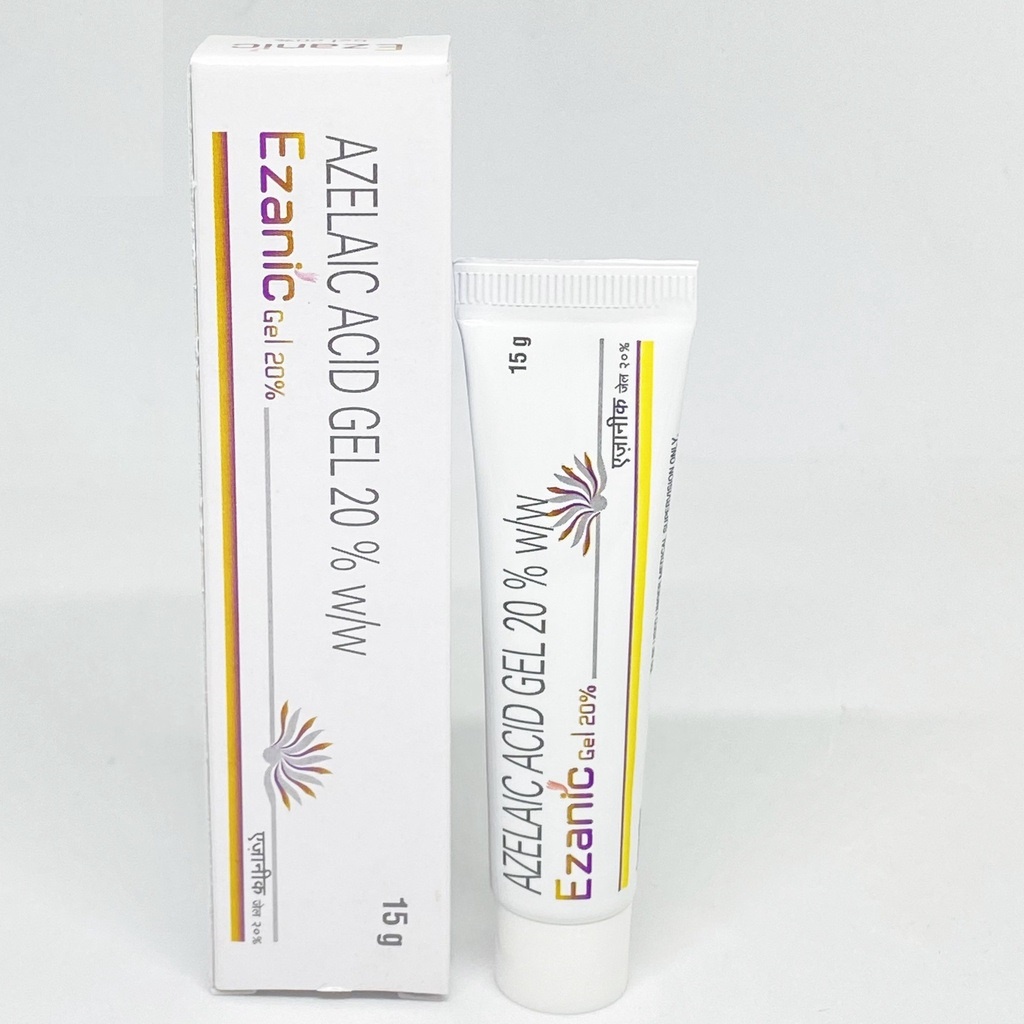 GEL Ezanic 20% azelaic acid, Hỗ trợ giảm mụn, mờ thâm mụn,sáng da