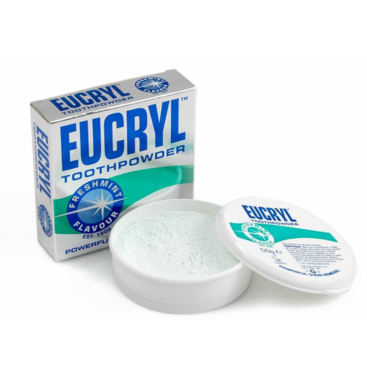 Bột tẩy trắng răng Eucryl 50g (từ Anh Quốc)