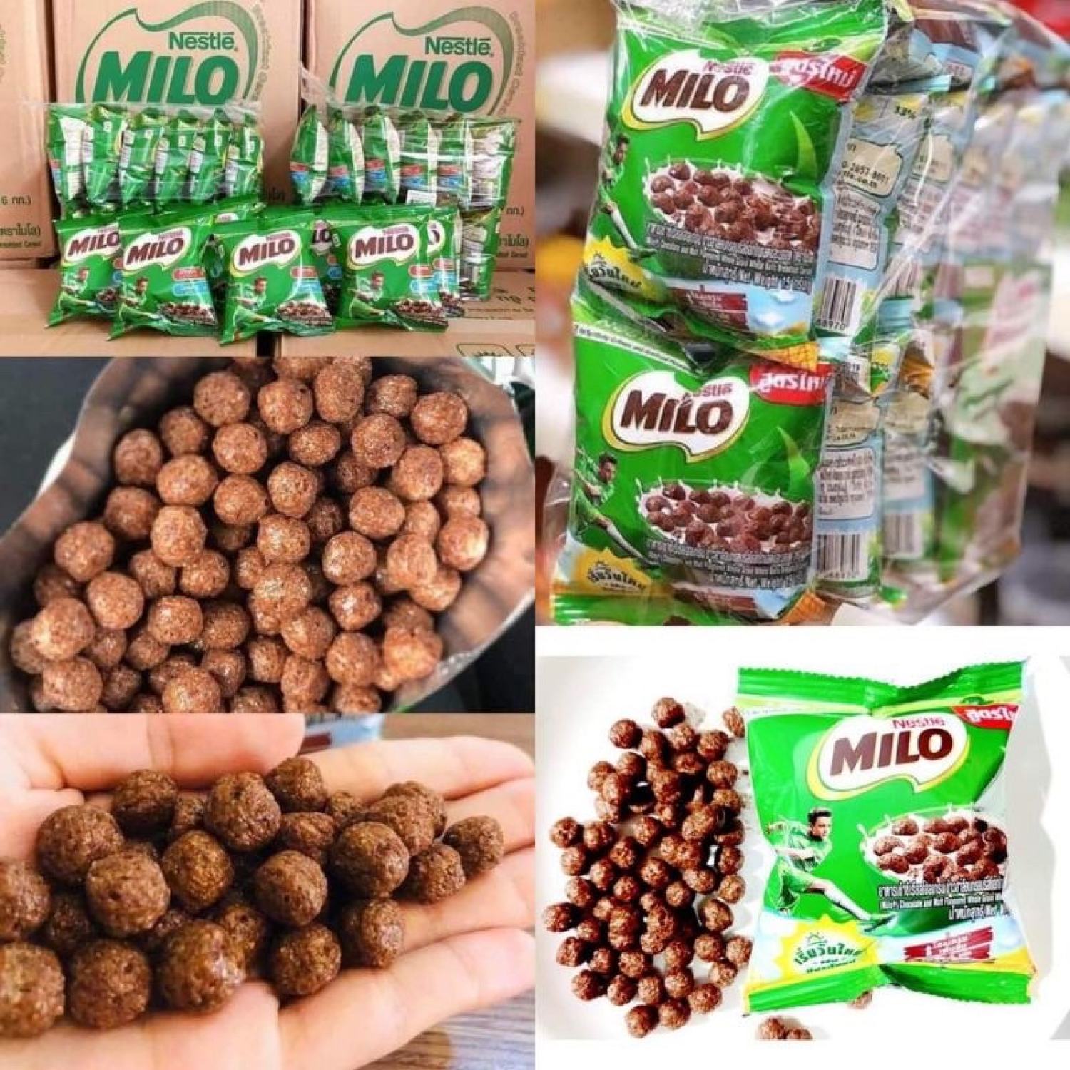 Bịch 12 gói bim bim Milo Nestle - Bịch 12 gói tặng kèm 1 gói bim KoKo Krunch