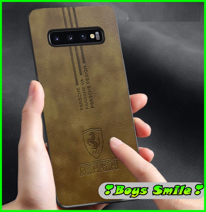 Ốp lưng vân da Ferari cho Samsung Note 20 Note 20 ultra Note 8 Note 9 Note 10 Note 10+ S20 FE S21 FE