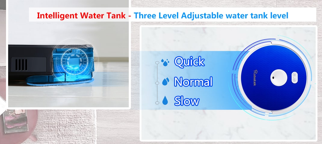 ROBOT HÚT BỤI LAU NHÀ ROBOTEK W650
