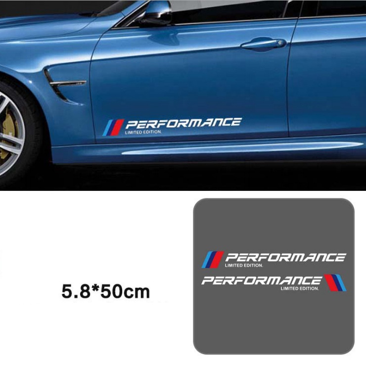 [HCM]Bộ 2 tem dán cửa xe ô tô Performance