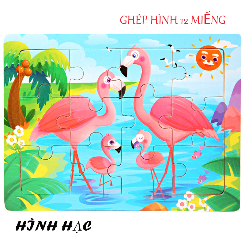 Tranh Ghép Gỗ 12 Miếng Cho Bé Yêu