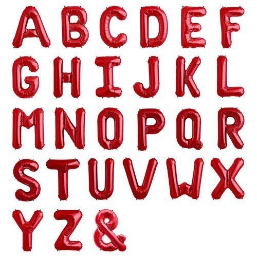 Bóng chữ đỏ letter balloon 40cm bso45
