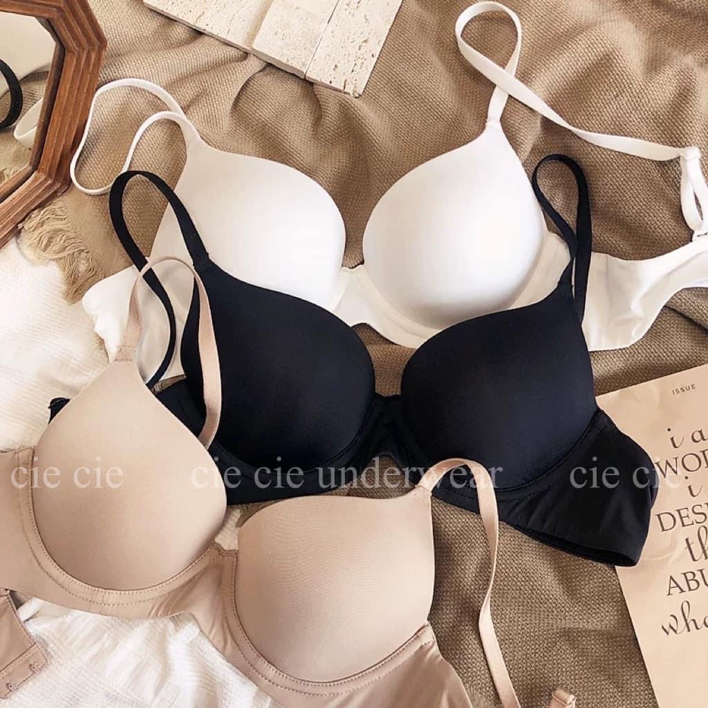 Áo lót dáng trơn cup chéo mút mỏng có gọng 0312