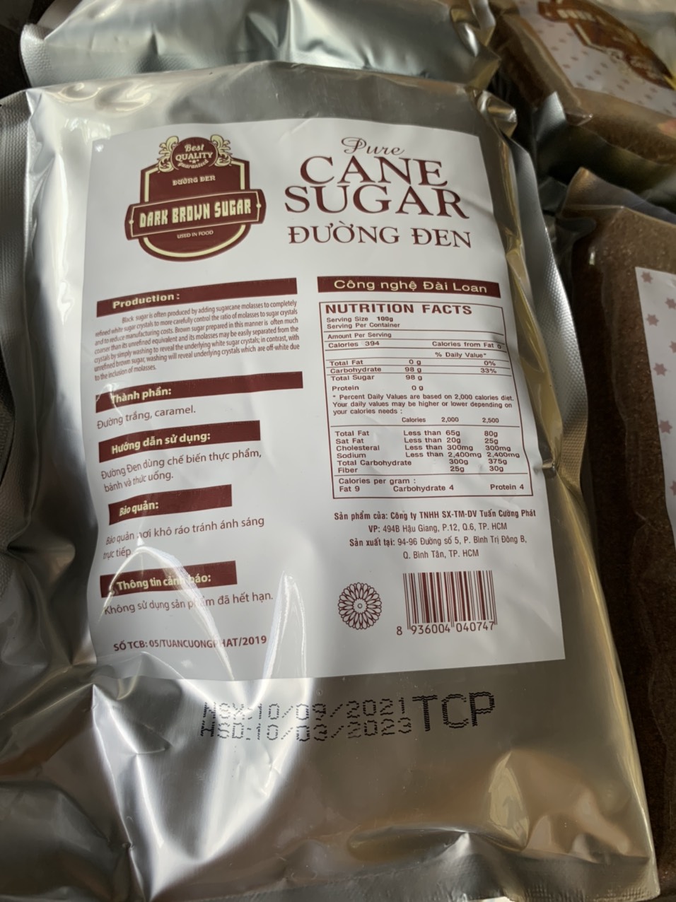🔥[SALE CỰC SỐC]🔥 Đường Đen Đài Loan Gói 1kg