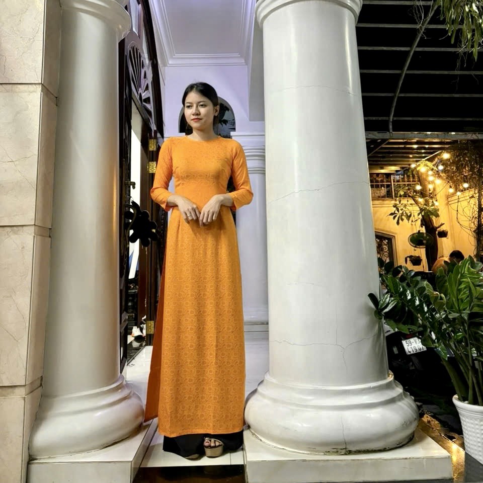ÁO DÀI GẤM HÀNG LOẠI 1 CAO CẤP