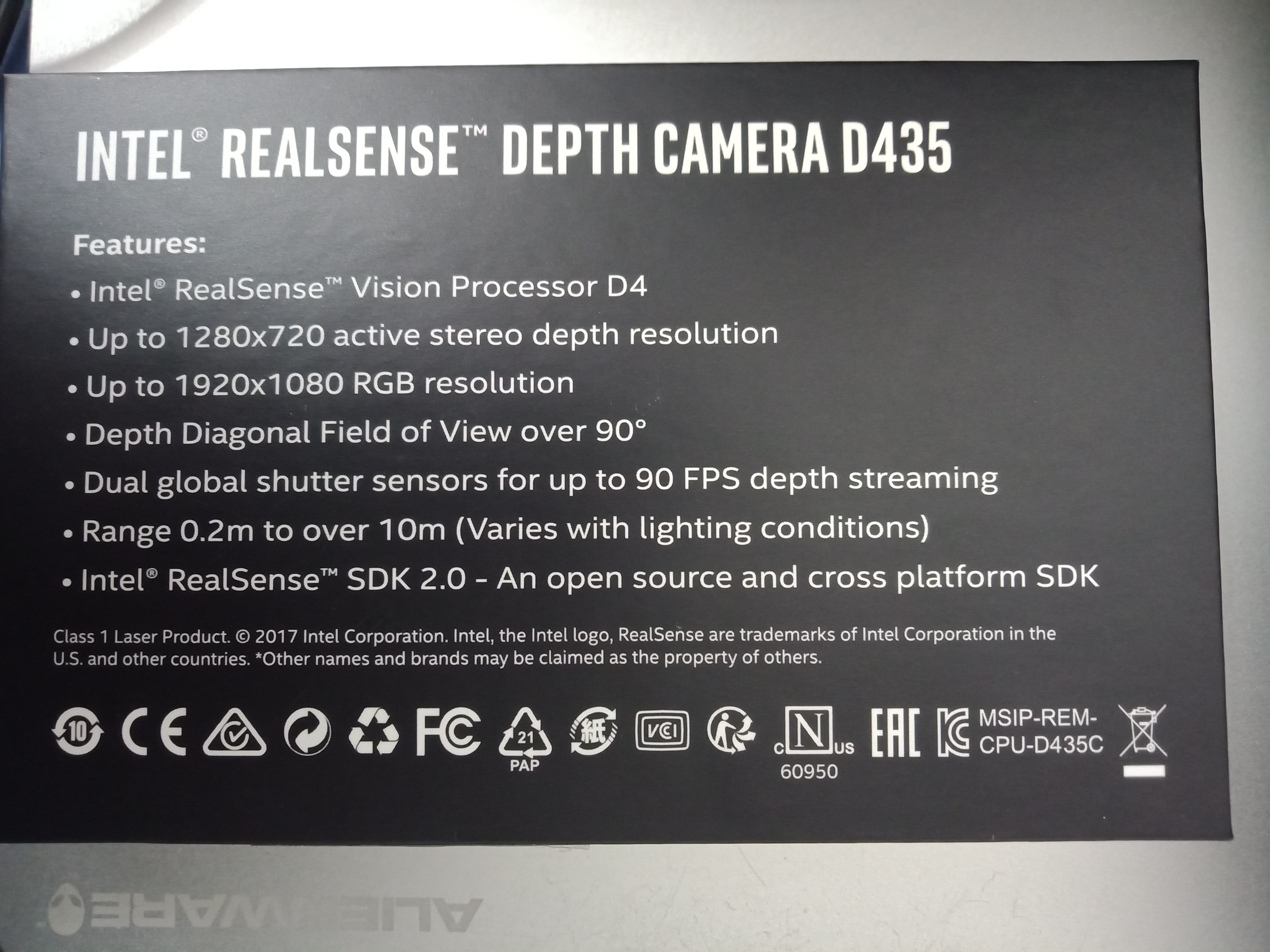 Camera chiều sâu Intel RealSense Depth Camera D435 (0405)