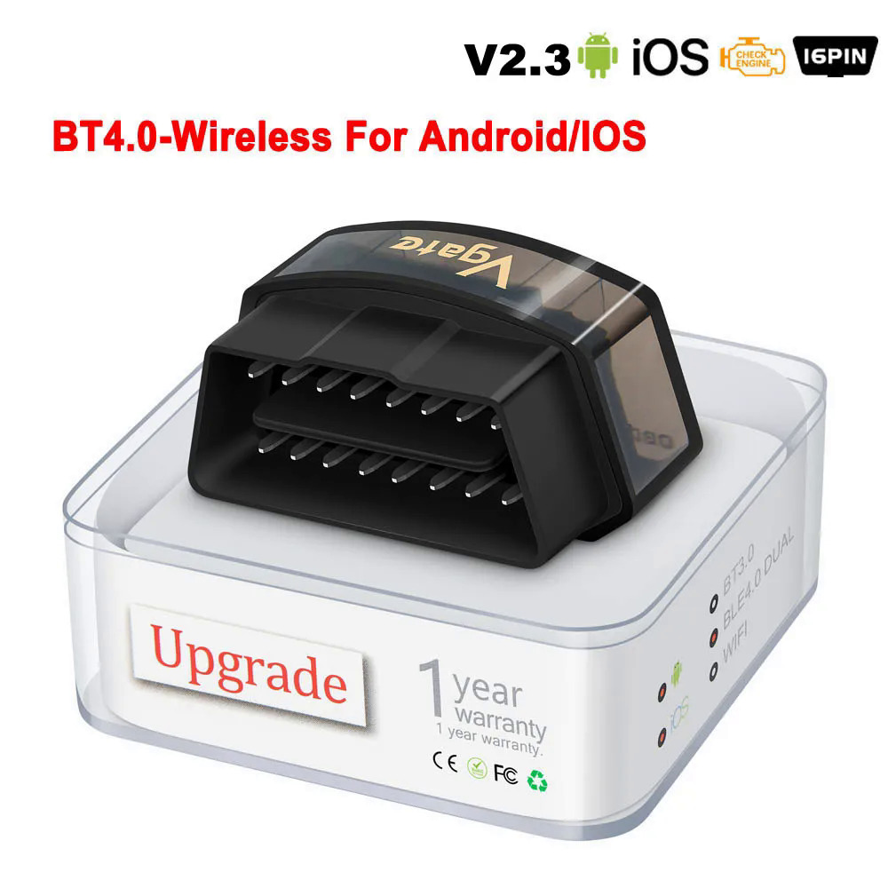 Vgate icar pro elm327 v2.3 bluetooth 4.0 wifi cho iosandroid obd tự động máy quét mã đọc obd2 xe công cụ chẩn đoán elm 327 v1 5