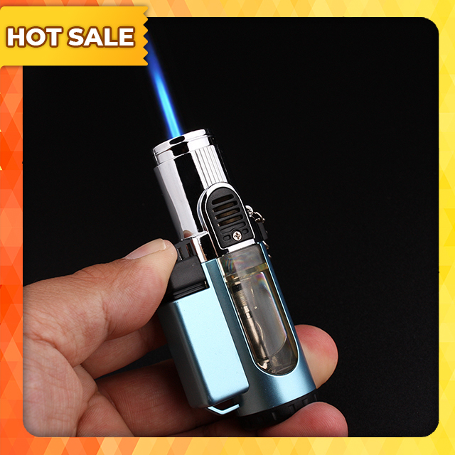 Hộp Quẹt Bật Lửa Gas Đá Khò 1 Tia Xing Bầu Chứa Nhiều Gas Thiết Kế Độc Lạ Nhỏ Gọn Sang Trọng Tinh Tế Lửa Khò Mạnh Mẽ Dùng Gas Đá Cao Cấp - Màu Ngẫu Nhiên (KHÔNG CHỨA XĂNG GAS)