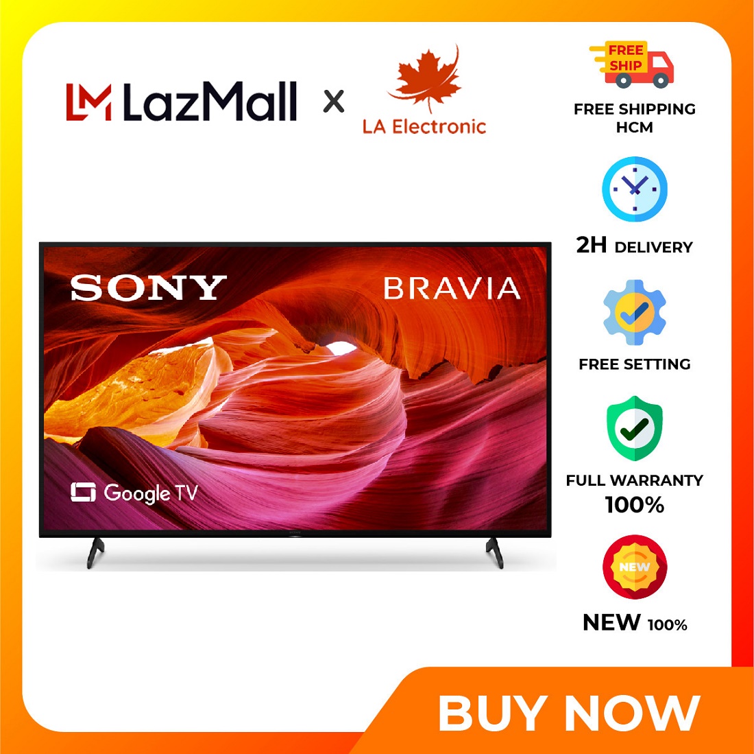 Google Tivi Sony 4K 55 inch KD55X75K Model mới 2022 MixASale