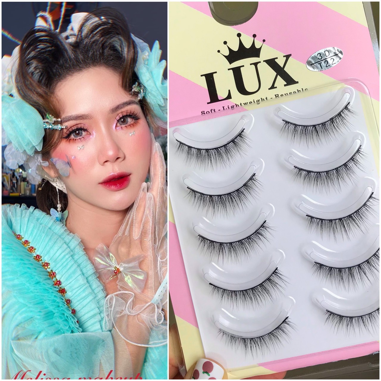 Mi giả tự nhiên mỏng nhẹ LUX CAO CẤP [5 CẶP/HỘP]