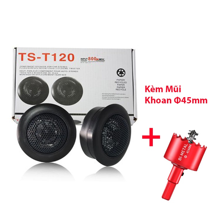 Loa treble poineer TS - 120A. Âm thanh sâu trung thực trong trẻo có video test. Thiết kế chuyên dụng cho xe hơi