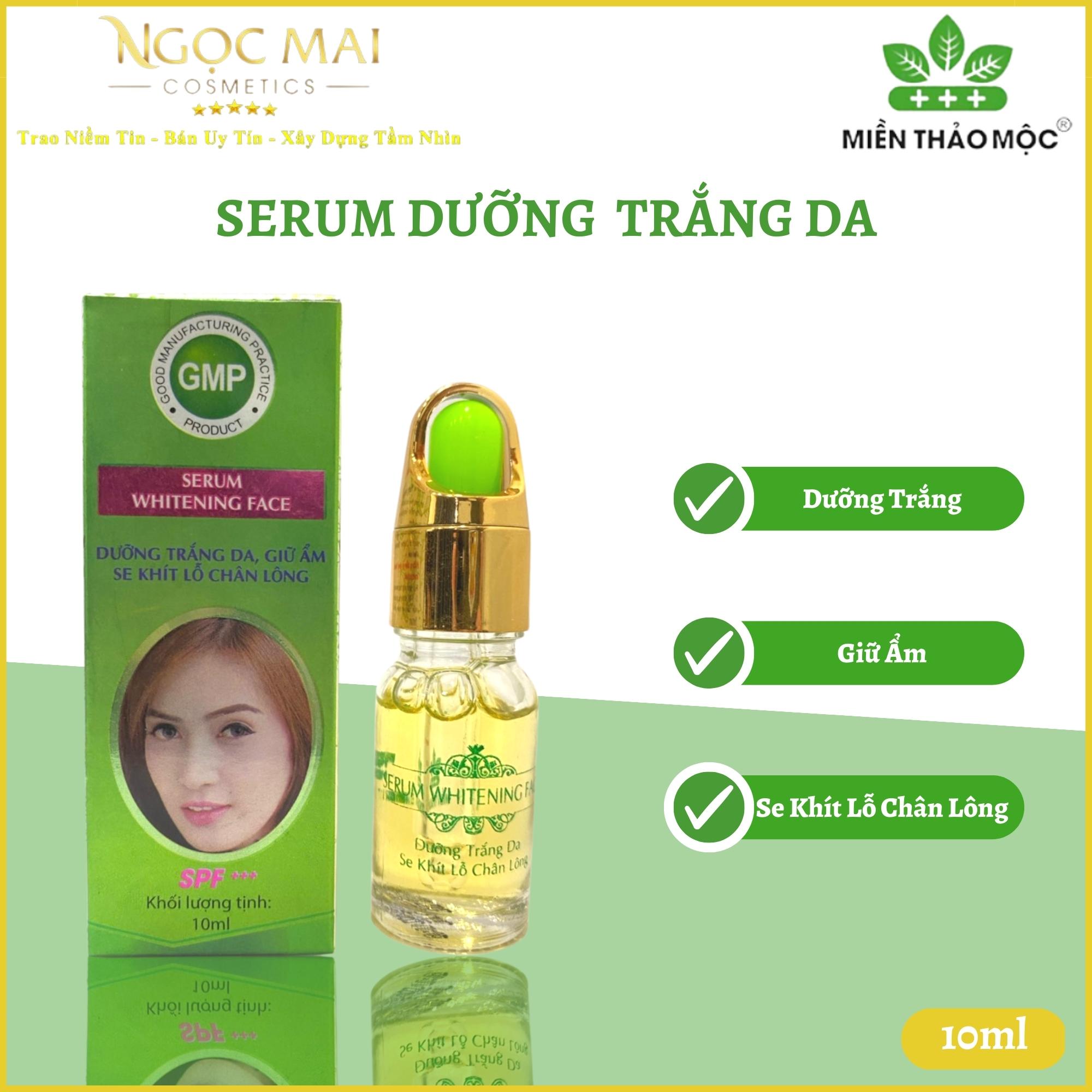 Serum Dưỡng Trắng Da Miền Thảo Mộc Serum Whitening Face Chính Hãng Sáng Da Dưỡng Ẩm Làm Mềm Da