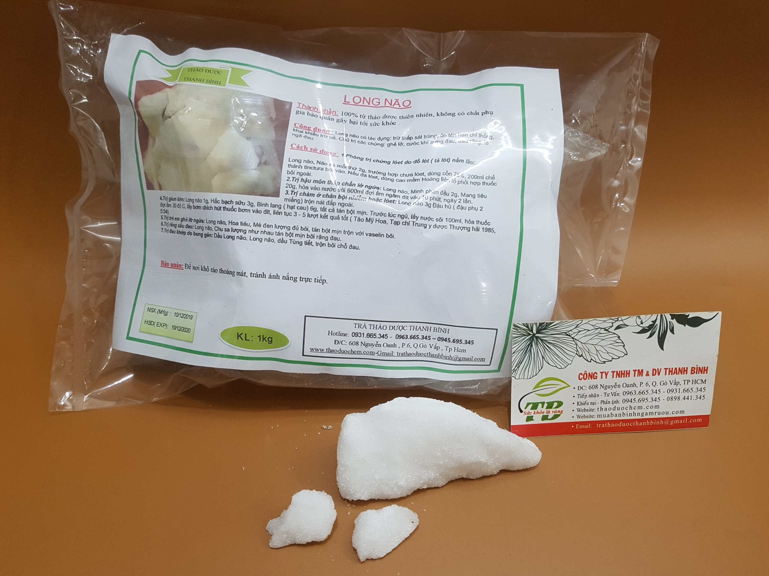 Cây Long Não Khô 100G ( Tinh Thể Long Não ) - Thanh Bình