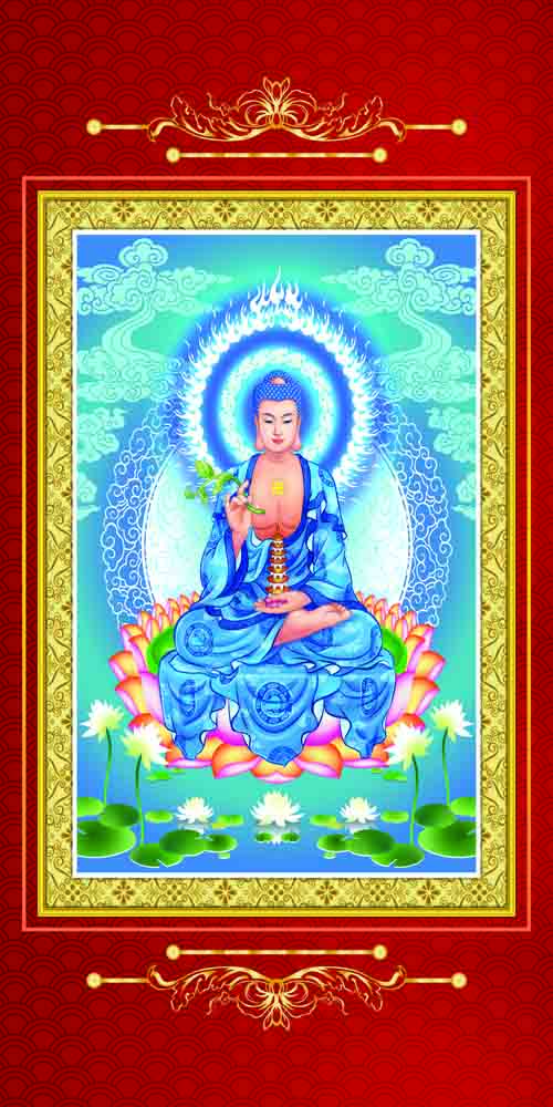 Tranh Kim Sa Phật Nhiều Mẫu 40x80cm