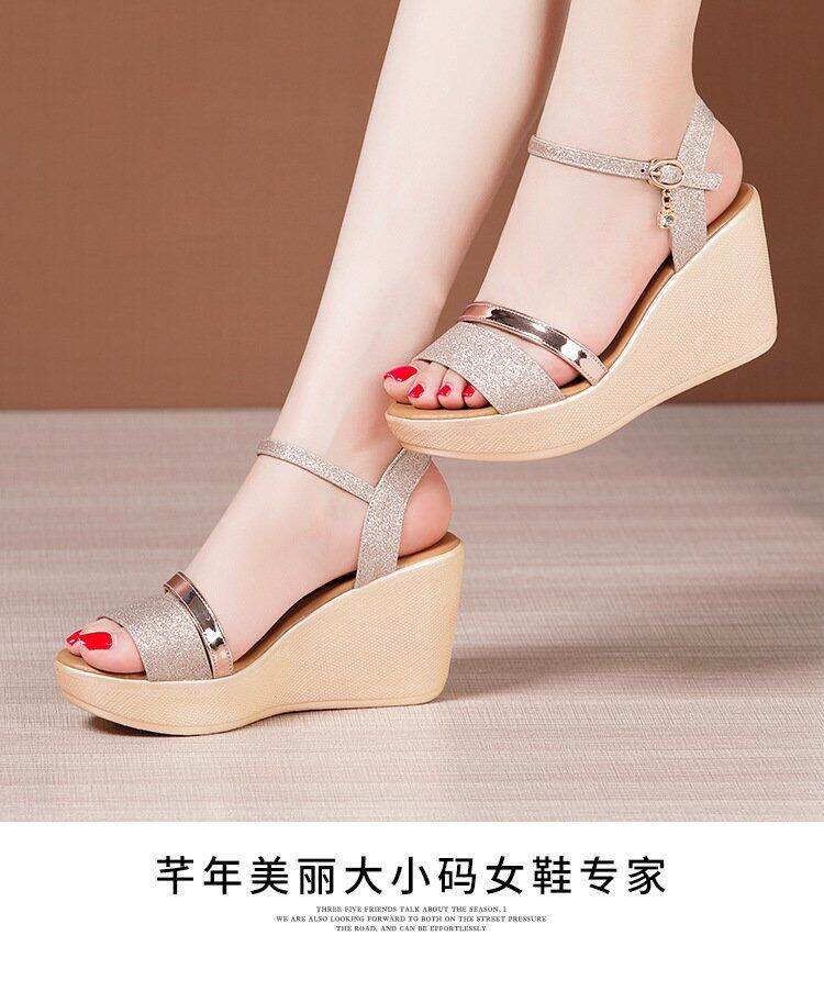 Sandal xuồng kim tuyến MS011