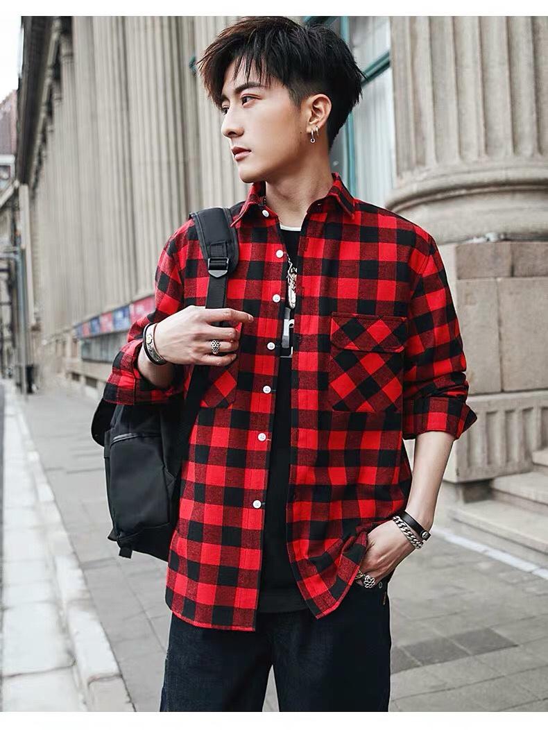 Áo sơ mi ca rô nam siêu phẩm hàn quốc năm 2019