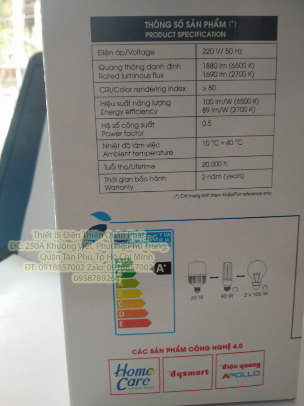 Bóng đèn led bulb tròn điện quang siêu sáng tiết kiệm điện thay thế dòng bóng đèn compact chống vỡ bền bỉ thời gian chiếu sáng cao với nhiều công suất