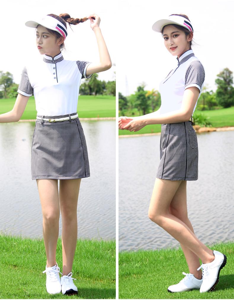 VÁY GOLF KẺ SỌC TRANG NHÃ - QZ039