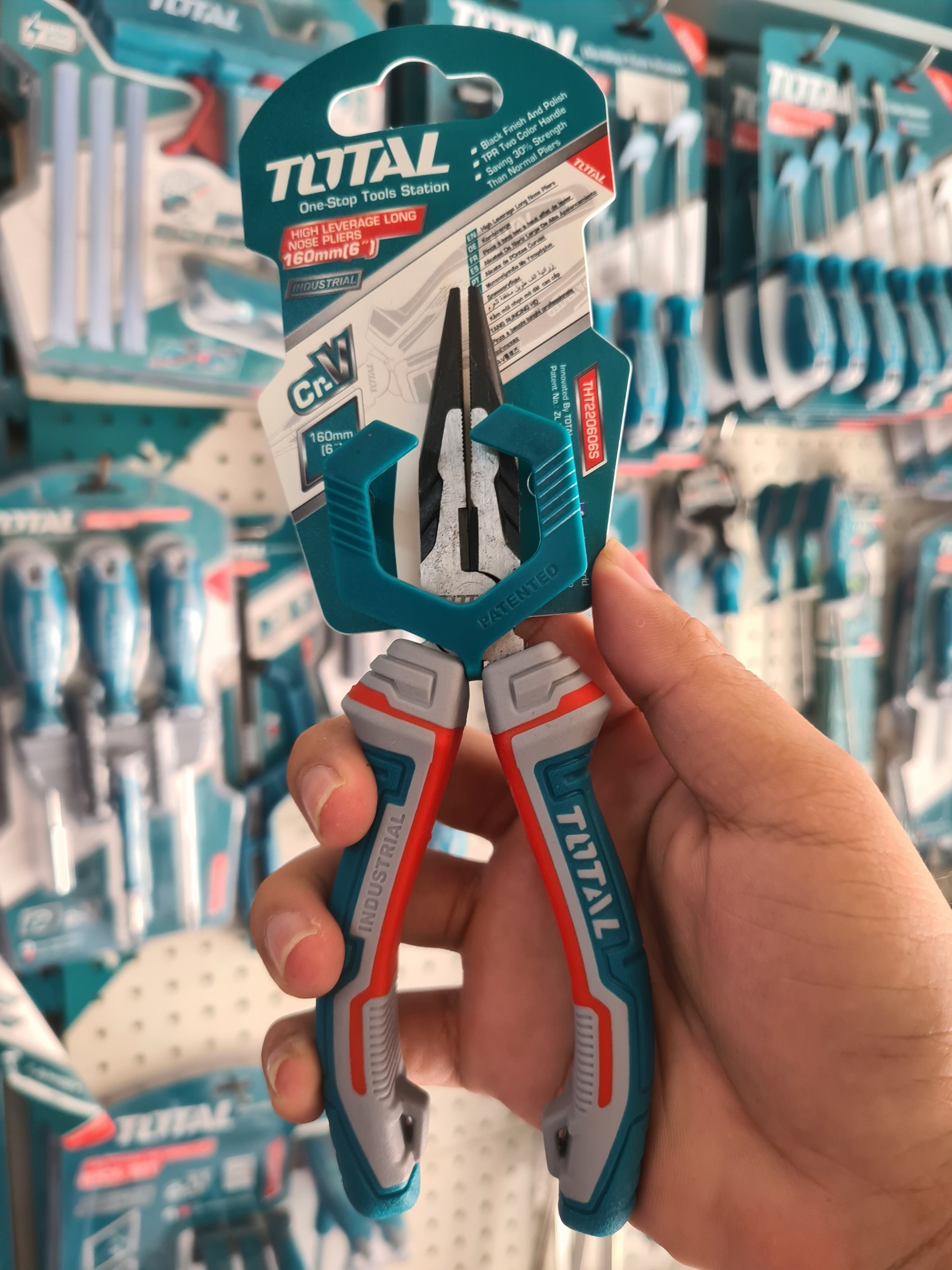 Kềm mũi nhọn mỏ dài cao cấp 6"/160mm tht220606s total