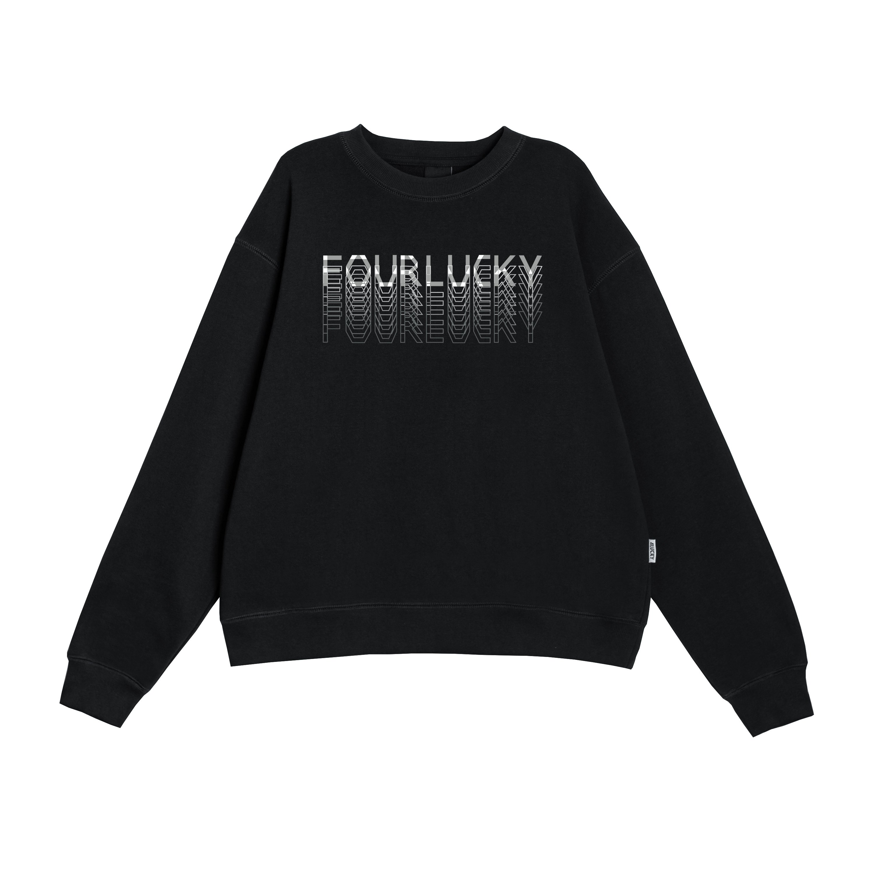 Áo sweater basic 6112 4lucky, form rộng dày dặn ấm áp