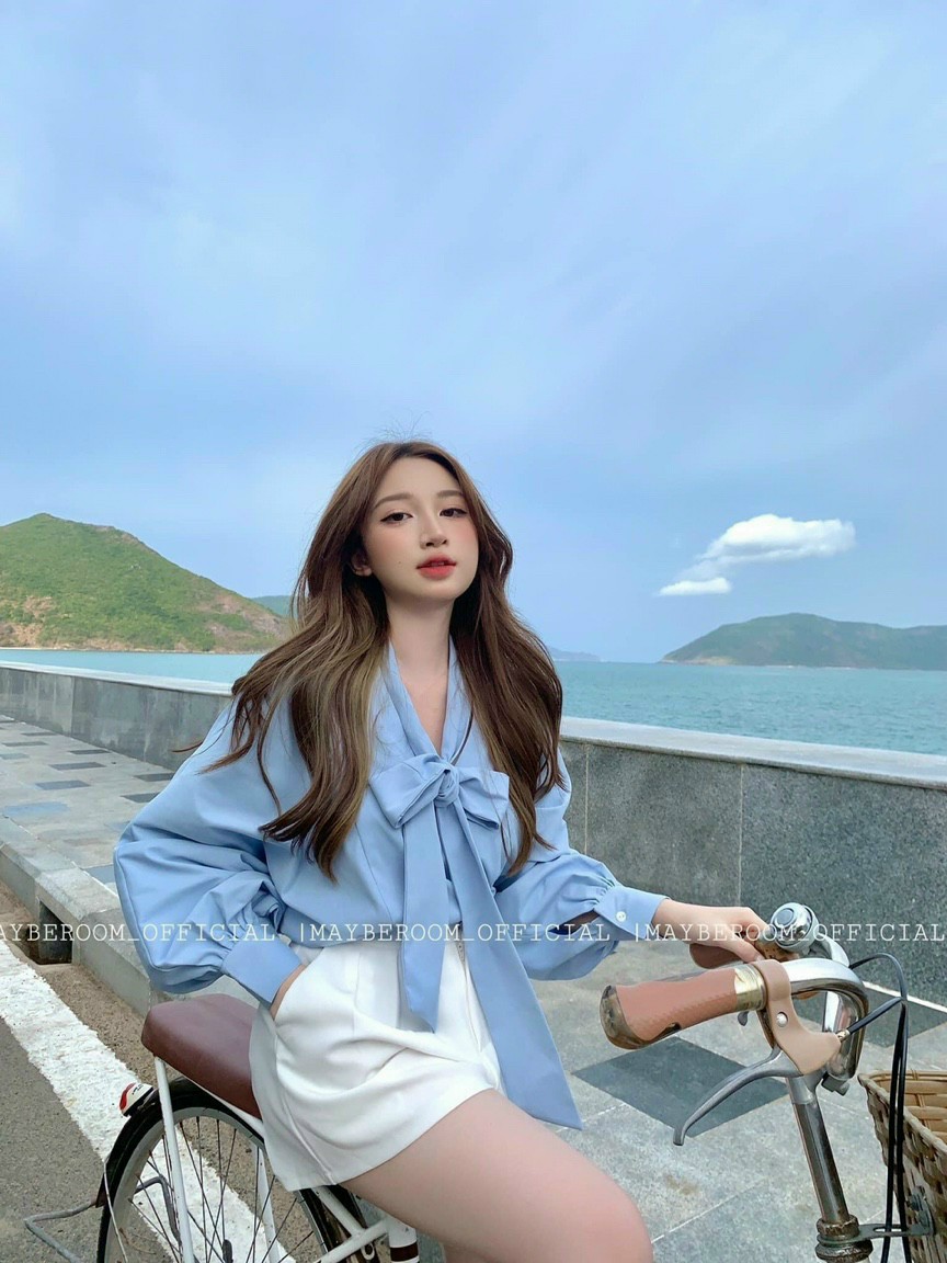 Sét Bộ Đùi + Áo Fom Rộng Cột Nơ