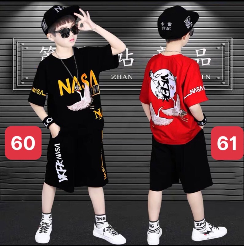 Quần áo HipHop, thể thao dành cho bé trai mã 60,61 cho bé 5-14 tuổi.