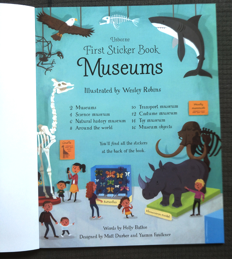 Usborne Sticker Book - Museums