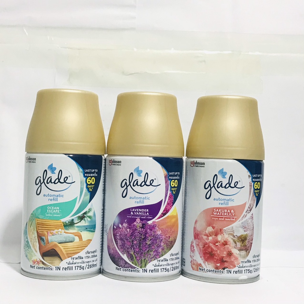 Bình ( Lõi) xịt thơm phòng tự động GLADE Thái Lan 175g