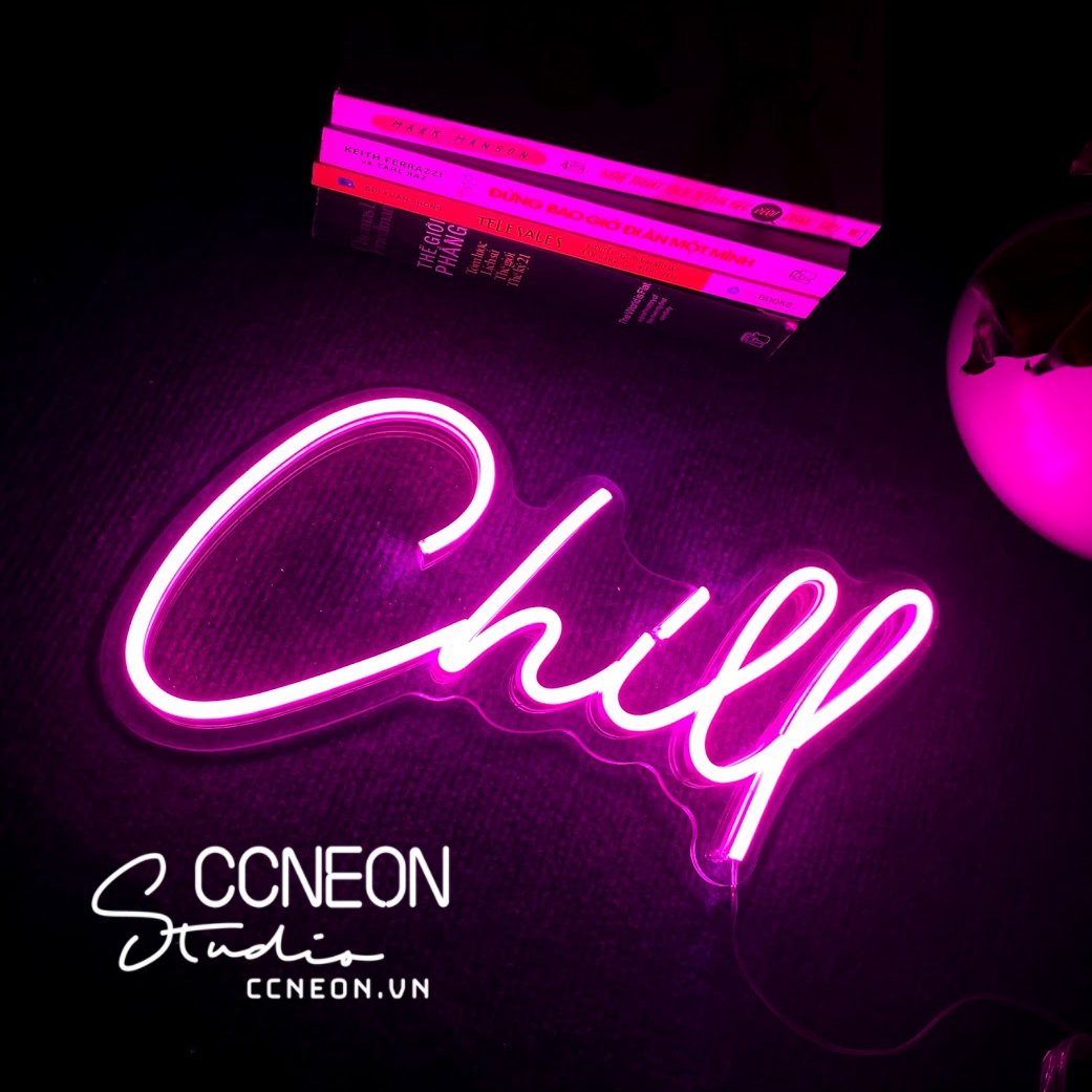 Đèn Trang Trí Phòng Led Neon Sign Chữ Chill [Mẫu 2]