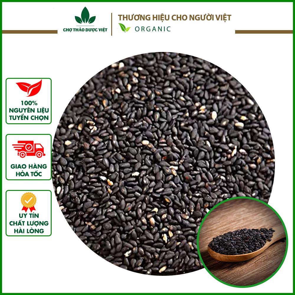 Hạt mè đen hữu cơ 100g - chợ thảo dược việt